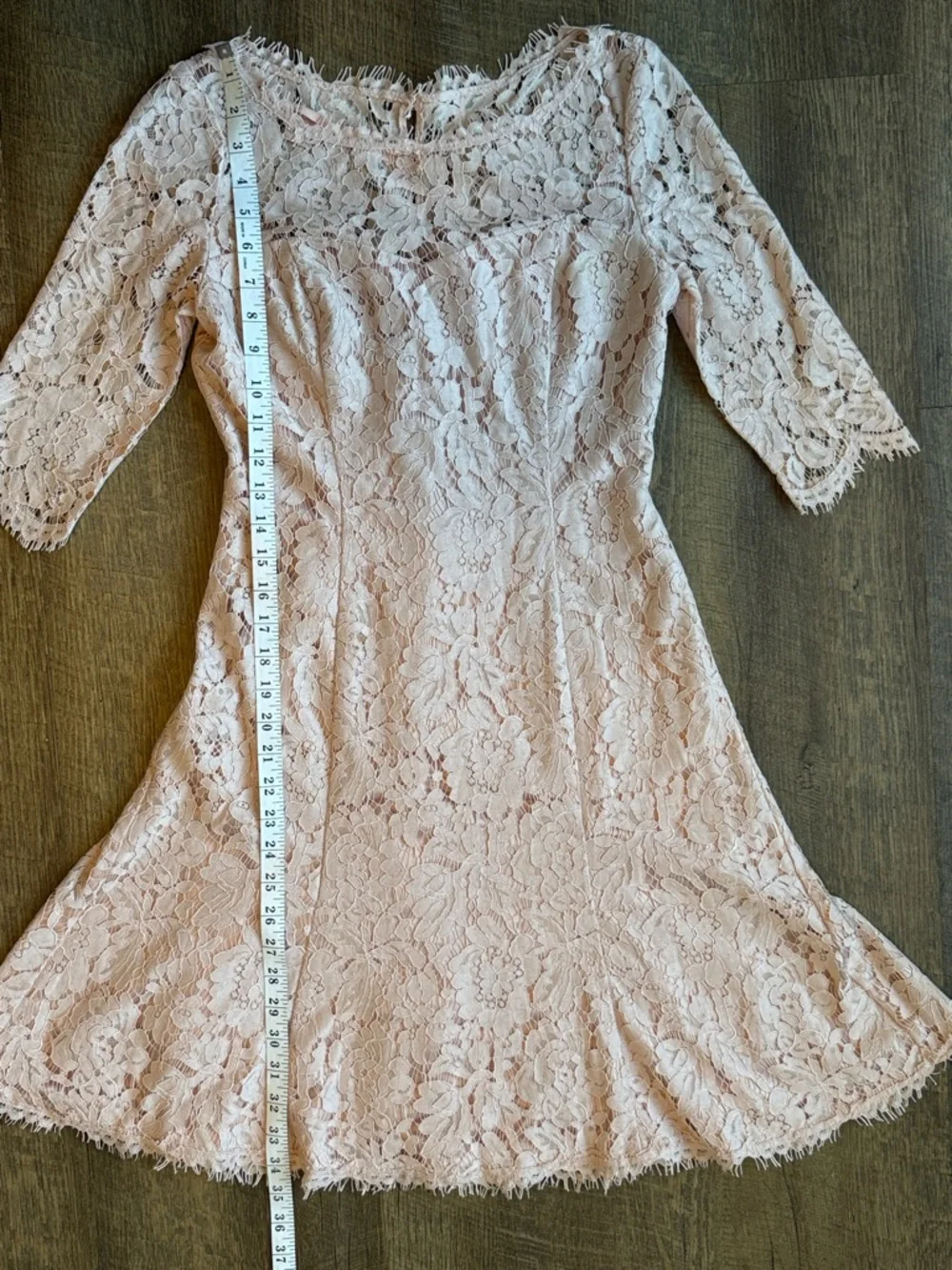 Eliza J Women’s Blush Pink Lace Dress Size 0 - Picture 6 of 13